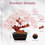 Feng Shui Natural Rose Pink Quartz Crystal Money Tree - Image 2