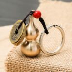 Feng Shui Coins with Brass Calabash